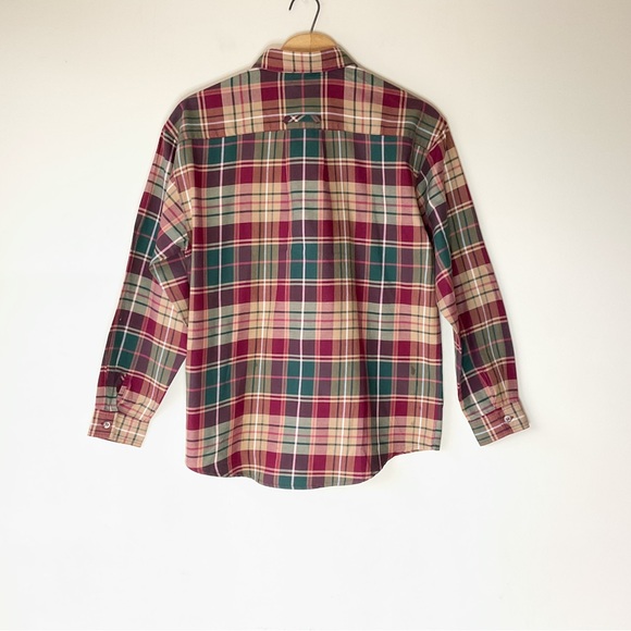 Susan Bristol Vintage Cotton Plaid Button Down Shirt Size 8 - Picture 3 of 7
